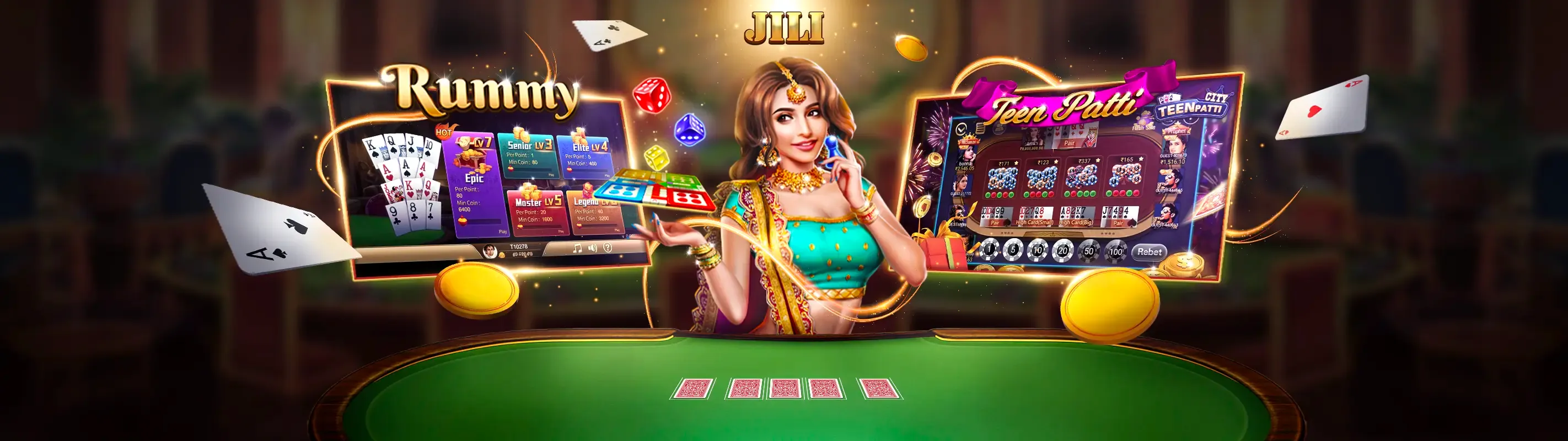 Hình ảnh banner chính trang Nổ Hũ với Jackpot và đồng xu vàng